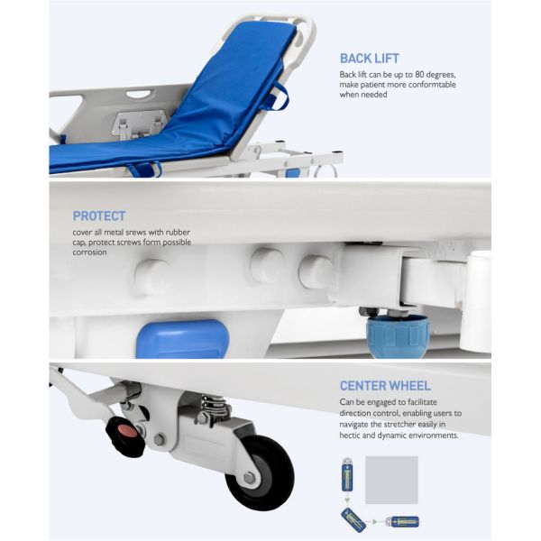 Patient Transport Emergency Resuscitation Trolley