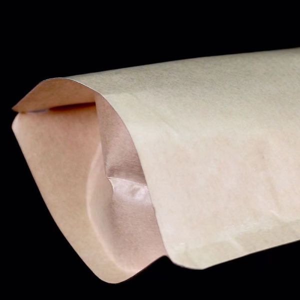 Bolsa de boca para crema cosmética líquida de papel kraft plástico de laminado