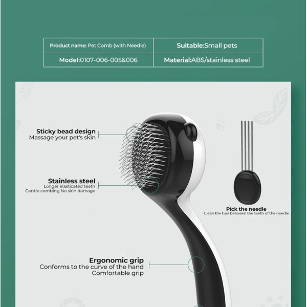 Панда домашний уход щетка Игла гребешок щетка для собак домашний уборщик щетка