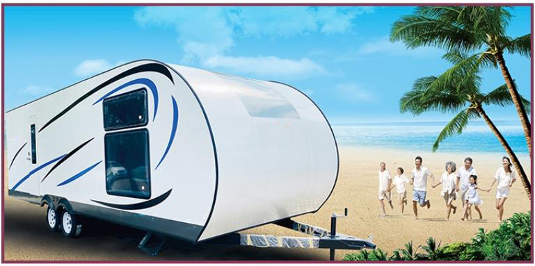 Трейлеры перемещения опционных трейлеров перемещения Rv стеклоткани тента алюминиевые обрамленные задействуют