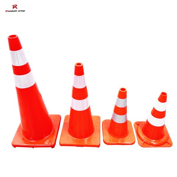 28 Inch Reflective Heavy Duty PVC Traffic Safety Cone for Highway Road Control