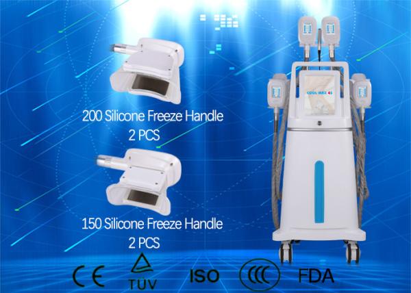 Effective Cryolipolysis Slimming Machine , 4 - Handle Body Fat Freezing Machine
