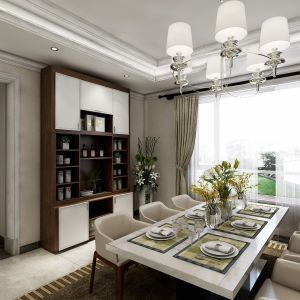 Лакированный обшитый столовый шкаф Хатч Мраморные стулья