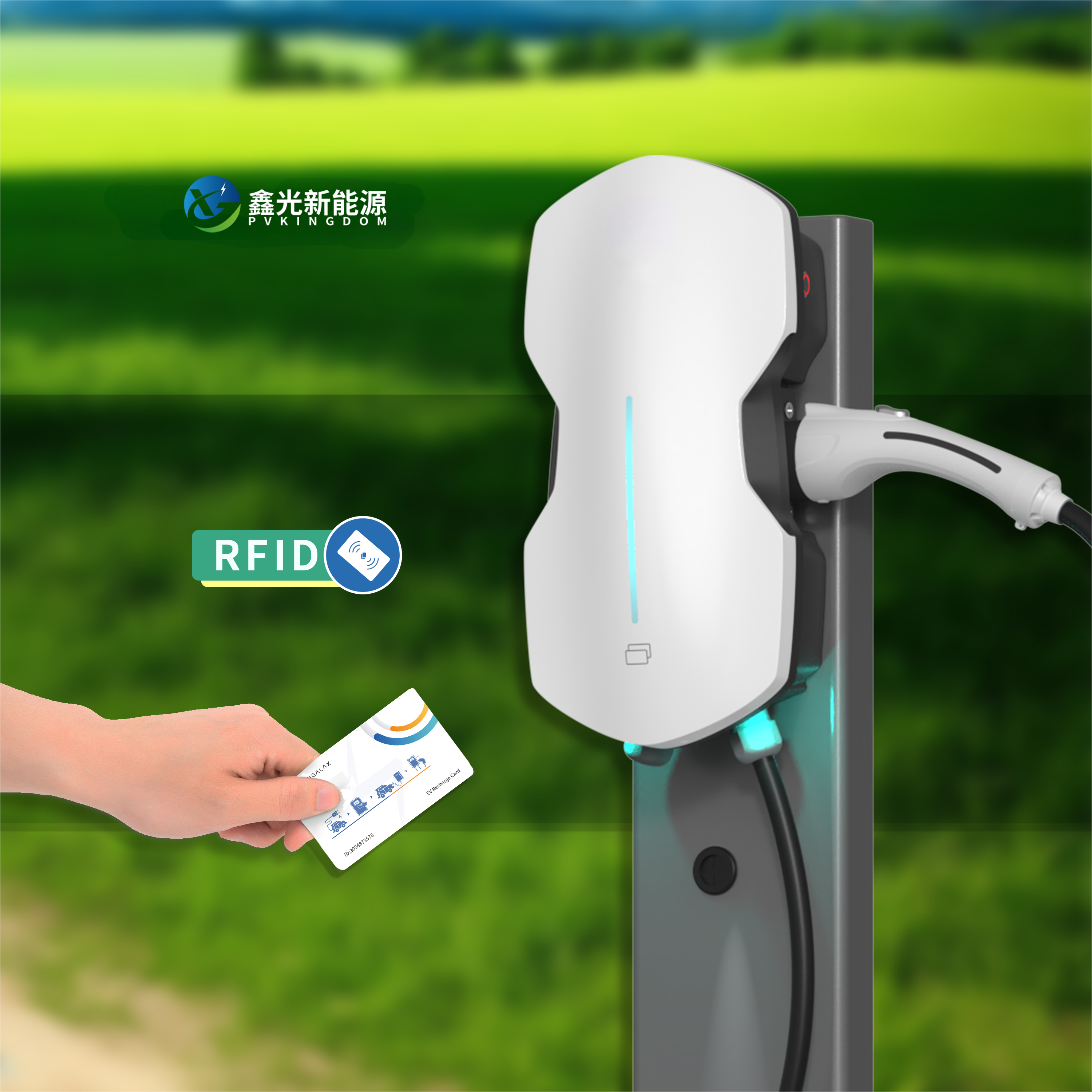 AC Charging Station 7kW 11kW 22kW Fast Solar Electric Car EV Charger With OCPP 1.6 2.0 11kW Wall-box EVSE