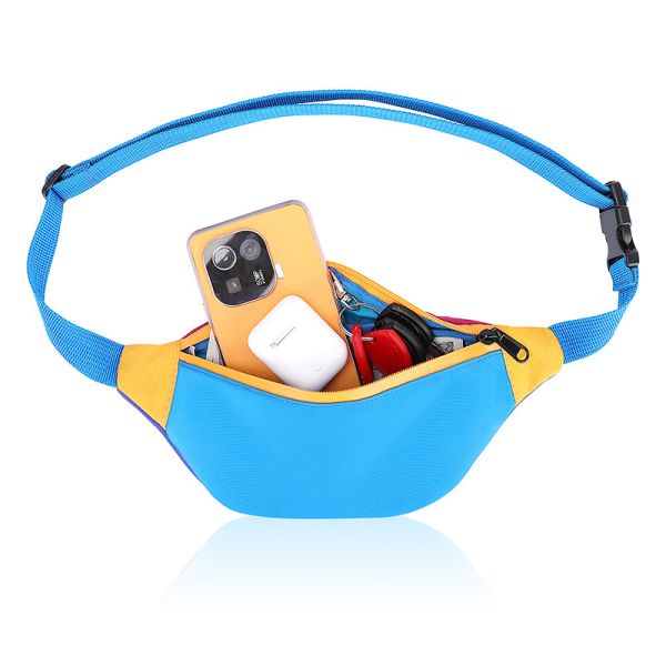 Bolso de cintura de cintura de mujer de nylon de 420D 11X2.3X4.3 pulgadas