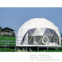 Novo design personalizado Glamping Dome Tenda Dome Tendas de vidro exterior Dome Tend Banheiro exterior