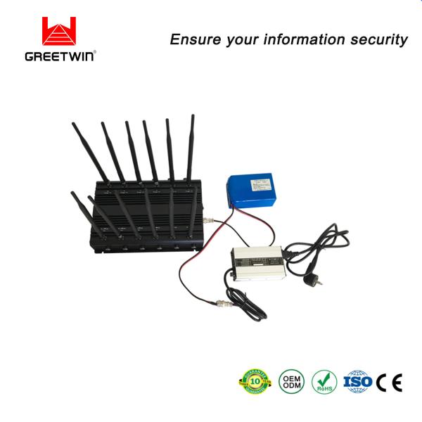 12 Antennas Siganl Jammer Block 2G 3G 4G 5G WIFI 2.4G WIFI 5.8G LOJACK 868 433 315 Car Jammer