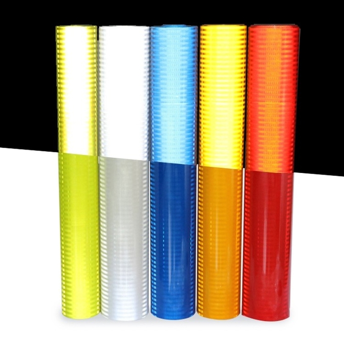 Outdoor Fluorescent Yellow Reflective Permanent Vinyl Impact Resistant