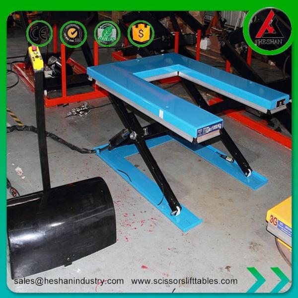 1000kg Portable Electric Pallet Scissor Lift Hydraulic For Workshop