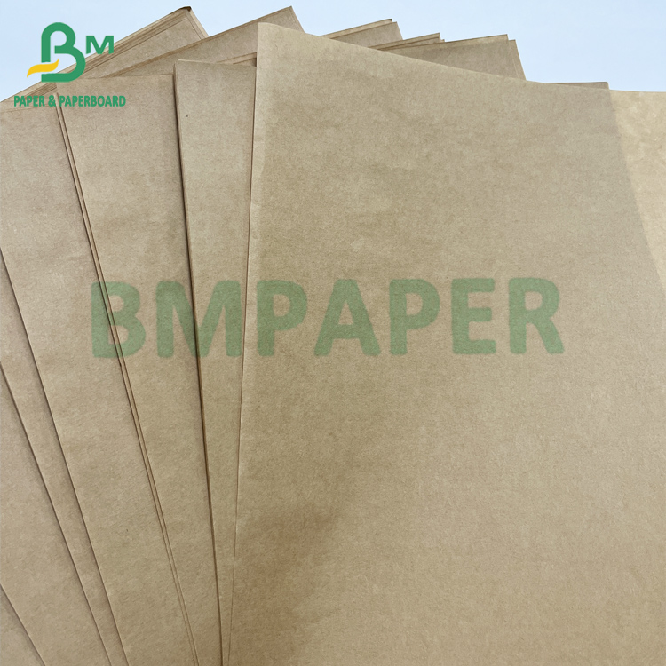 Гладкий перерабатываемый крафтный цвет 45 гг. 80 гг. Бумажная ручка для упаковки продуктов питания