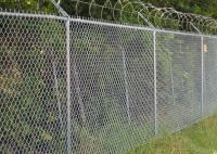 Exploração agrícola de prata Diamond Chain Link Fence da altura 2.5m