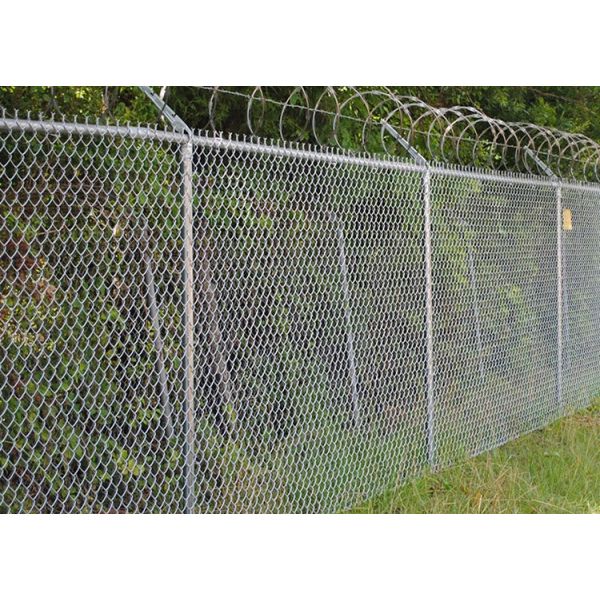 Загородка звена цепи диаманта фермы высоты 2.5m серебряная