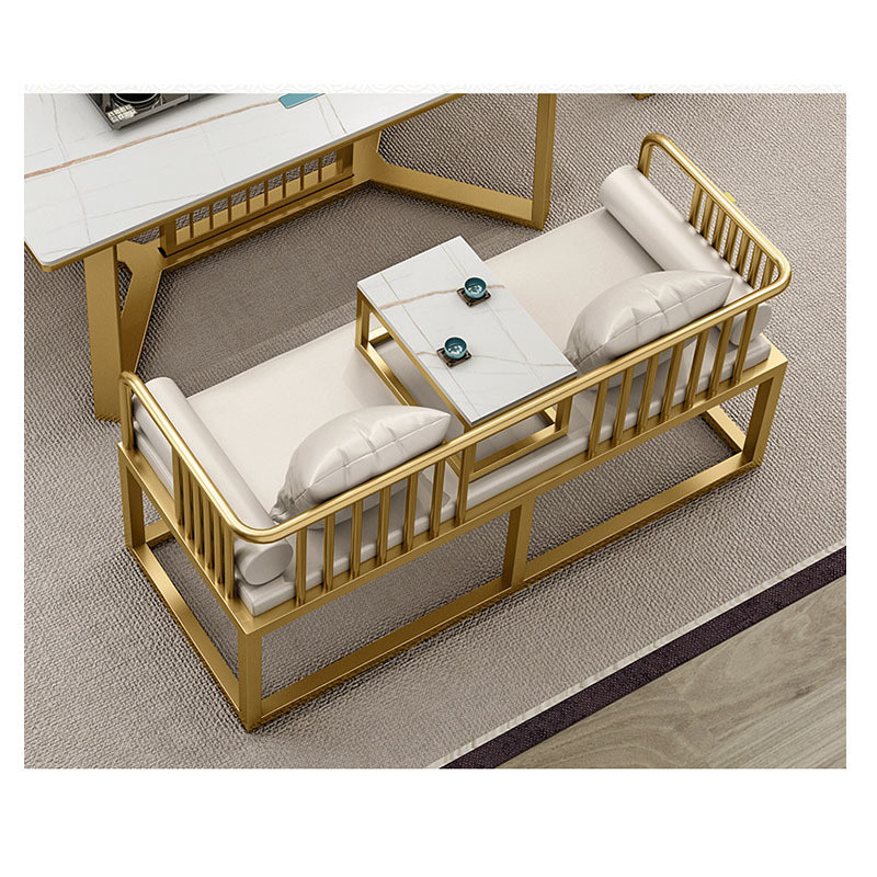 Living Room Furniture Contemporary Glass Tea Table Design in Chinese Style
