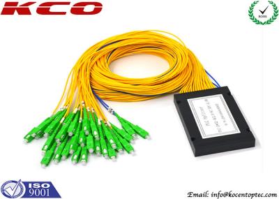 ABS da fibra do módulo 2x32 Corning do divisor da fibra ótica do conector do LC APC