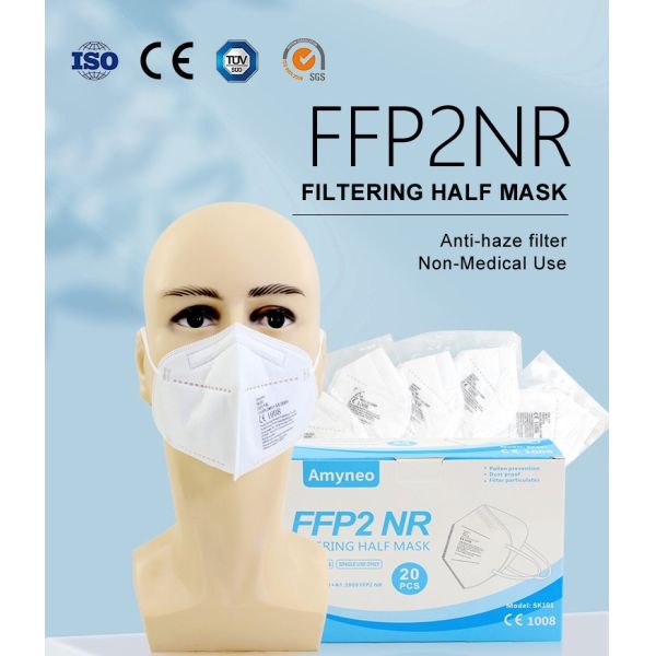 Breathable BFE 95% Earloop Disposable EN149 FFP2 Mask