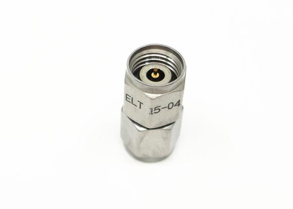 Homem folheado a níquel de 2.4mm ao adaptador de aço inoxidável reto masculino do RF da onda de milímetro