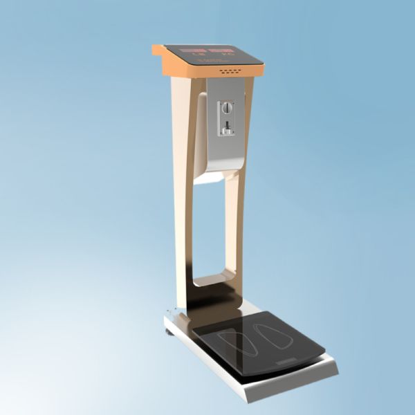 Coin Operated 300kg Lobby Luggage Scale with Human Weighing and Mechanical Weighing