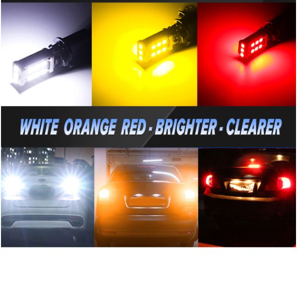 W6W WY16W 15 SMD Automotive LED Headlight 2835 Stop Light T15 Car Led Light