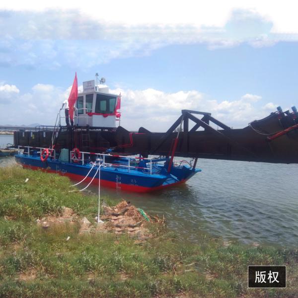Lake Automatic Gear Drive Aquatic Weed Harvester Water Hyacinth Cutting Ship Trash Skimmer Boat40hp 60hp