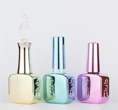 Fancy Cube Nail Polish Glass Bottles 8ml 10ml 15ml UV Empty Mini Nail Polish Bottles