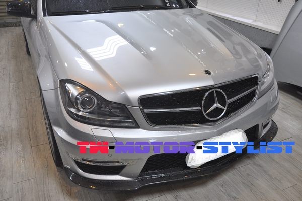 Клобук к63 Мерседес доработанный В204 (чистый алюминиевый материал)