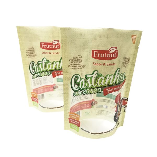 Clear Window Front Stand Up Round Bottom Pouch High Temperature Retort Pouch 121