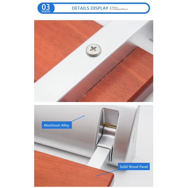 Anti Slip Wall Mounted Shower Seat Non Barrier With Reinforced Aluminum Alloy Bracket