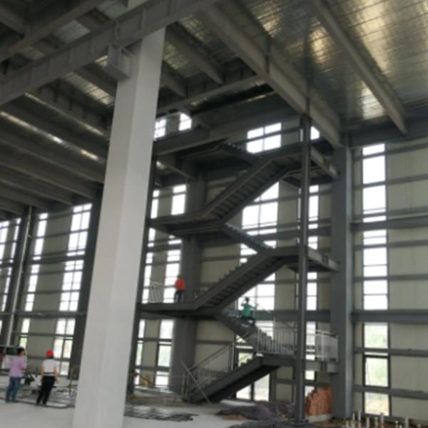 Welded H Section Prefabricated Steel Building Custom Metal Warehouse Buildings