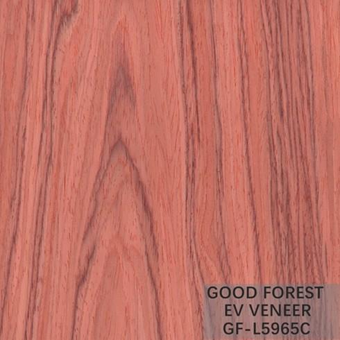 Engineered Wood Veneer Red Santos Rose Wood 2850mm length Size For door and cabinet face SZ-L220C/595C/3305C/6155C/5965C