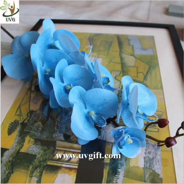 UVG White real touch PU orchid artificial flower wholesaler for latest wedding decoration