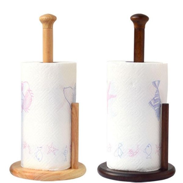 Solid Wood OEM Tissue Paper Roll Holder Kitchen