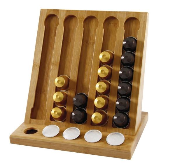 Factory direct sell Premium Natural  bamboo cafe stack holder coffee organizer box