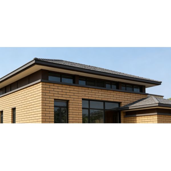 Light Yellow Clay Split Face Brick Rustic Exterior Wall Cladding Multi-Color Options for Facade & Landscape Design