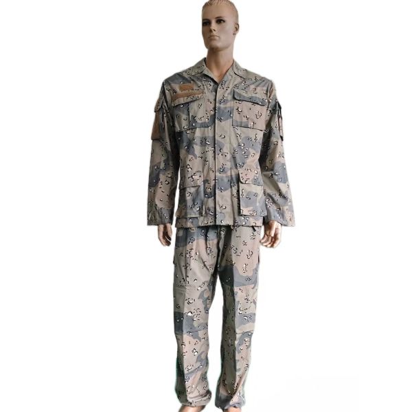 6 Pockets Camouflage BDU Military Uniform Outdoor Tactical Workwear