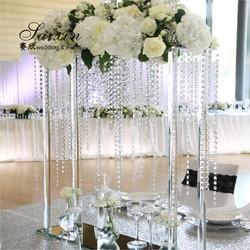 ZT-207 Decorações de festa de casamento cristal acrílico de exposição de suporte para peças centrais de casamento