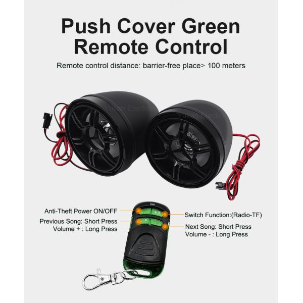 Anti Theft DC12V Bike Audio System , Morfayer Waterproof Radio For Motorcycle