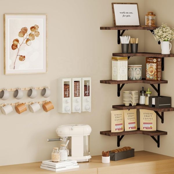 Bathroom Storage Racks Hanging Mounted Wall Shelf with Holding Kitchen Appliance