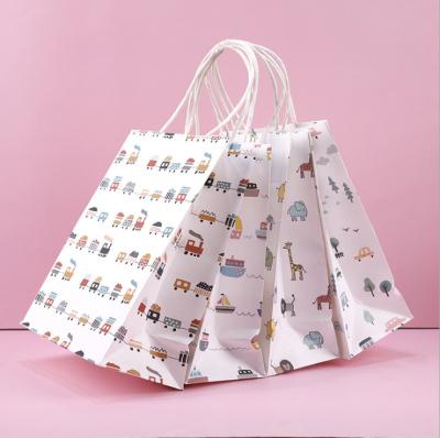 Logo Paper Carrying Shopping Bags feito sob encomenda para o presente veste o empacotamento