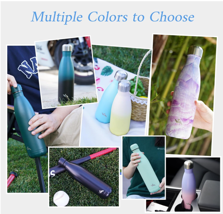 Wholesale 17 Oz Stainless Steel Insulated Water Bottles Double Wall Vacuum Reusable Leak Proof Sports Cup