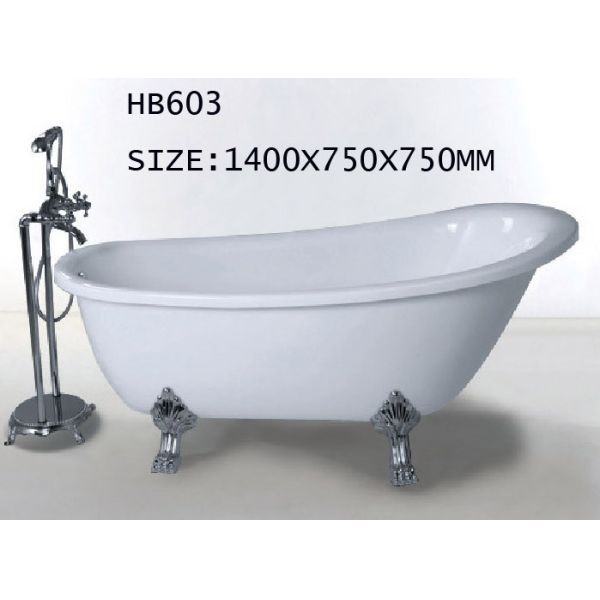 Bathtubs, freestanding Bathtub without faucet , hand shower HB603 1400X750X750