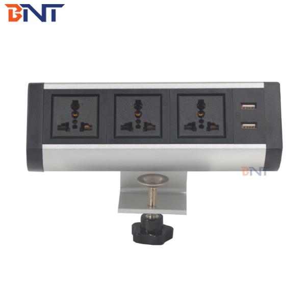 office funiture power and data center/table top desk edge mount universal power socket and usb data charging