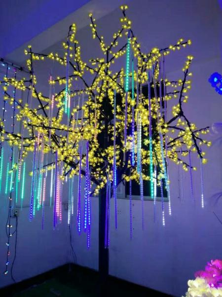 led meteor shower rain lights christmas light