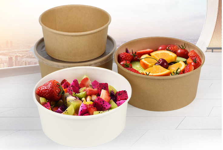 шары 750ml Kraft одностеночные compostable большие бумажные с крышкой