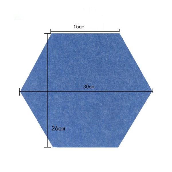 Шестиугольные 9 мм акустические звуковые панели потолок для внутреннего декора