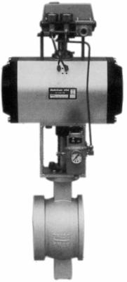 ZSSV V Type Control Pneumatic Ball Valves , Pneumatic Operated Ball Valve