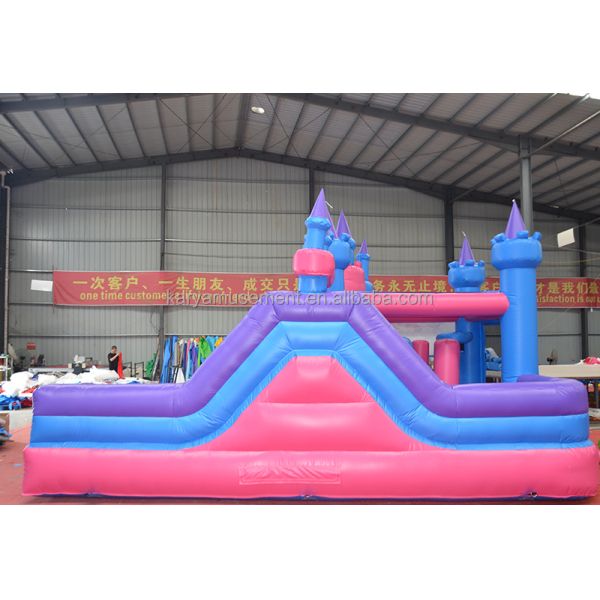Features PORTABLE Children Naughty Castle Inflatable Bounce House with Slide and Pool