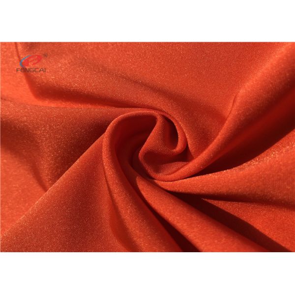 Semi Dull Orange Colour Polyester Spandex Fabric For Swimwear Underwear Leggings Yoga