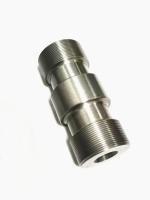 Piezas que trabajan a máquina de acero de aluminio de encargo del CNC con roscar la colocación