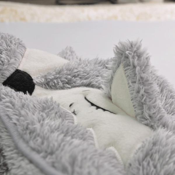 Hooded Fluffy Wearable Blanket Poncho Thick Throw Wrap Blanket