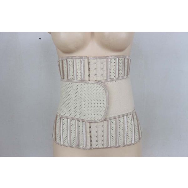 Nude Single Belt Latex Sport Waist Trainer 25 Steel Boned Corset